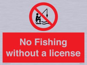 No Fishing without a license